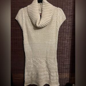 NWOT Cozy Cream Cowl Neck Sweater/Dress